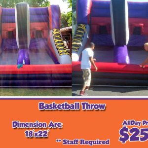15 inflatable basketball throw for rent