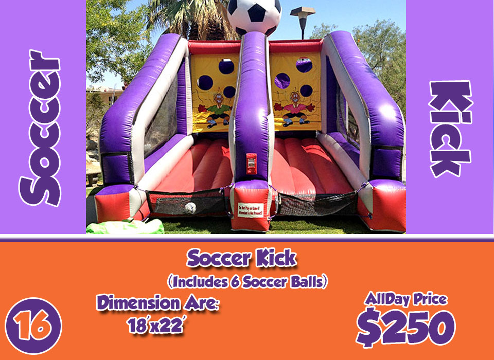 inflatable soccer kick