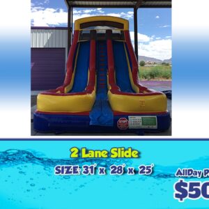2 lane inflatable slide (1)