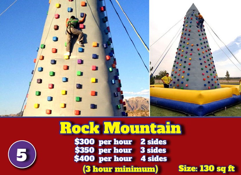 rent rock climbing wall mountain
