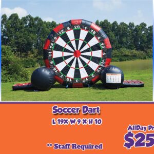 inflatable soccer dart game for rent