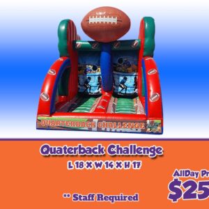 66-quarterback-challenge inflatable rental