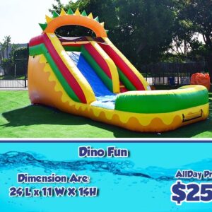 Dino Fun Inflatable Slide