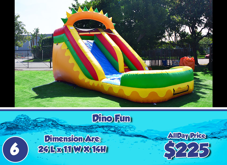 Dino Fun inflatable slide rental