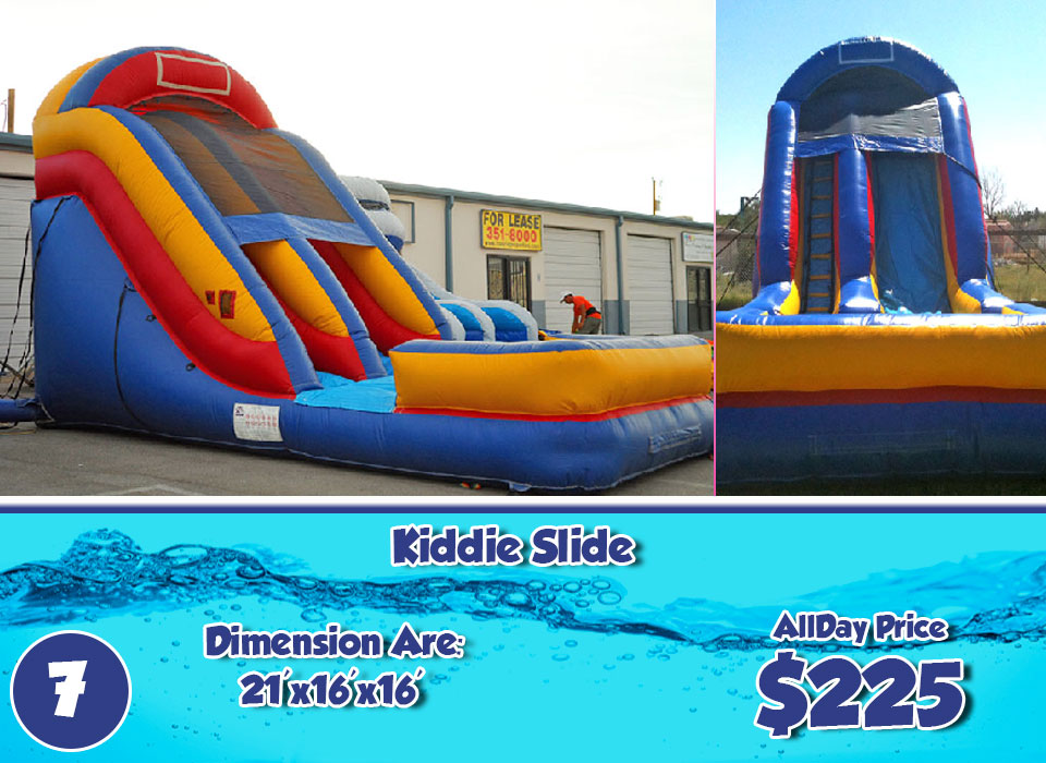 Kiddie inflatable Slide