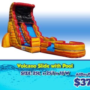 Volcano Slide with Pool