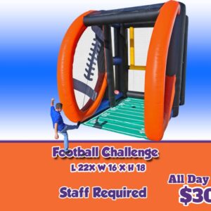 rent inflatable football challenge