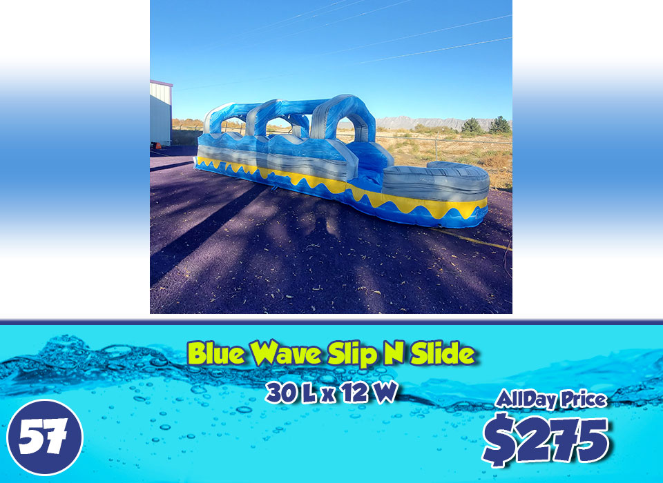 blue wave slip n slide rental