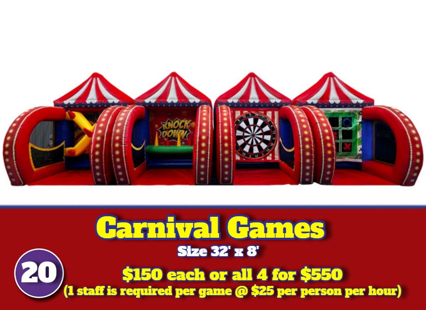 inflatable carnival games for rent
