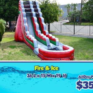 Fire and Ice Inflatable Slide