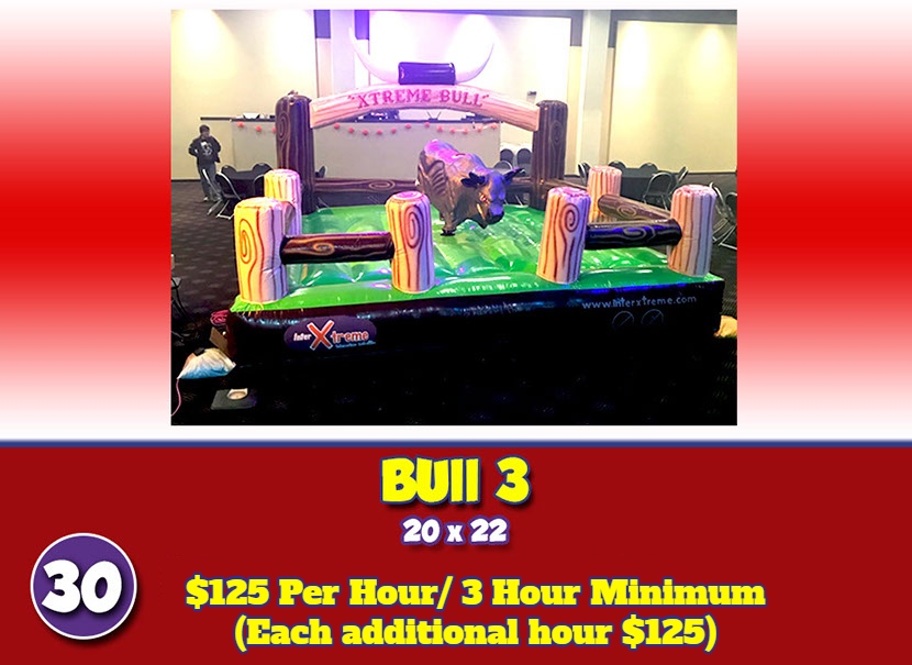 inflatable mechanical bull rental 3 updated price