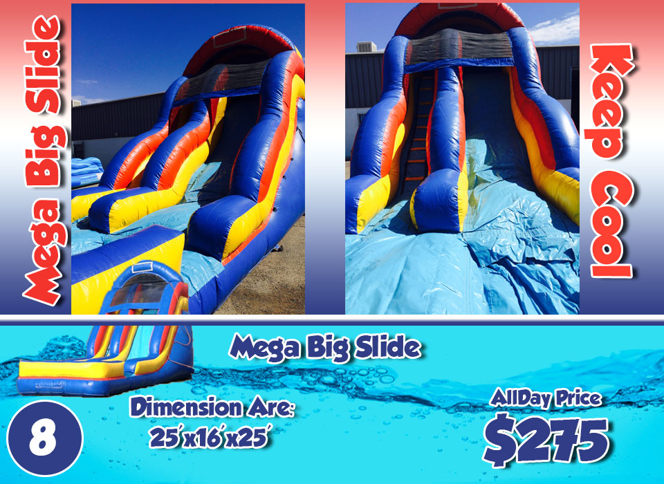 mega big inflatable slide