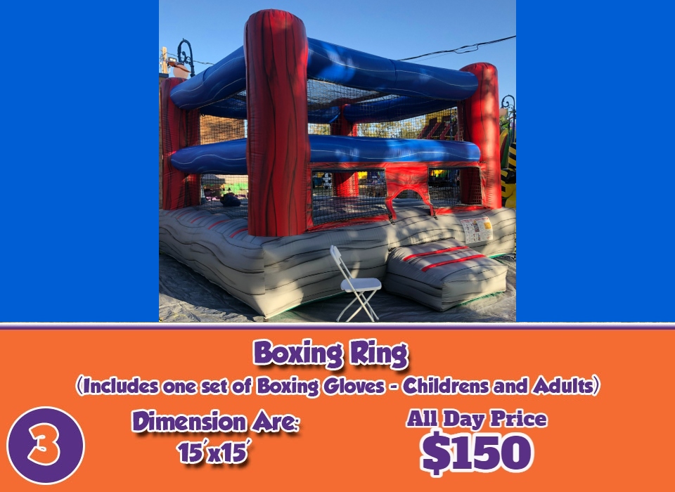 3 boxing ring for rent