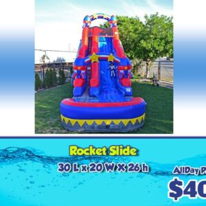 rent inflatable slide rocket