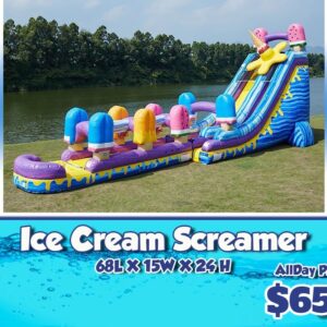 rent inflatable slide and obstacle course