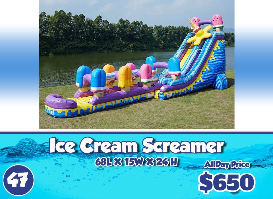 rent inflatable slide and obstacle course