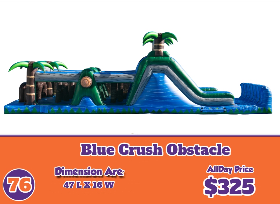 rent a blue obstacle course in el paso tx