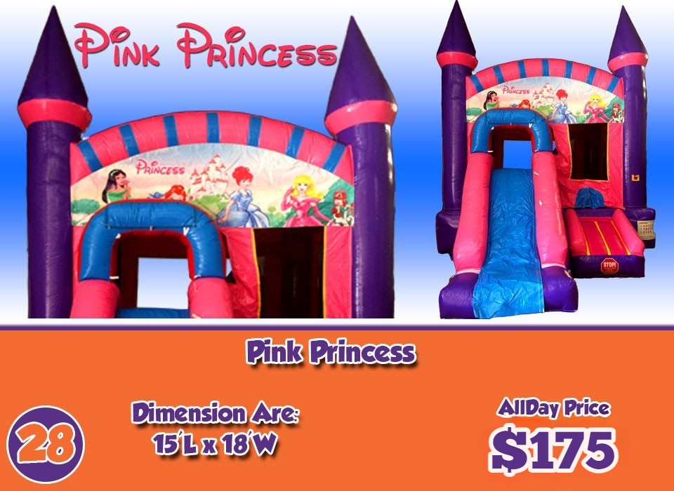 rent inflatable princess castle