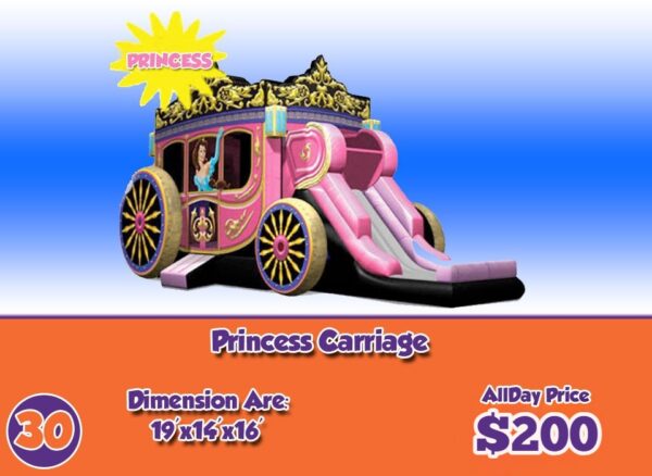 rent inflatable princess carriage el paso