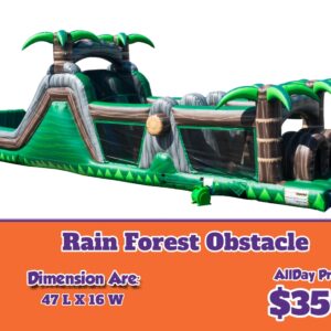 37 rainforest obstacle course rental