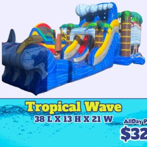 tropical wave waterslide rental