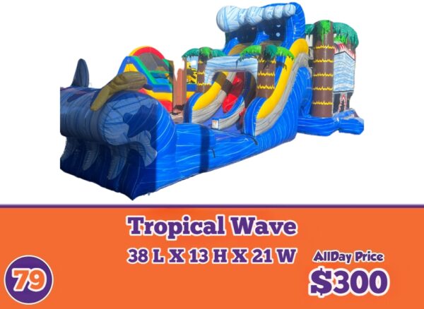 tropical wave inflatable rental