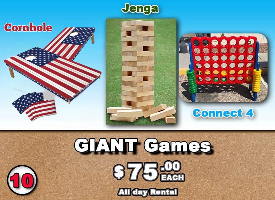 rent giant games in el paso