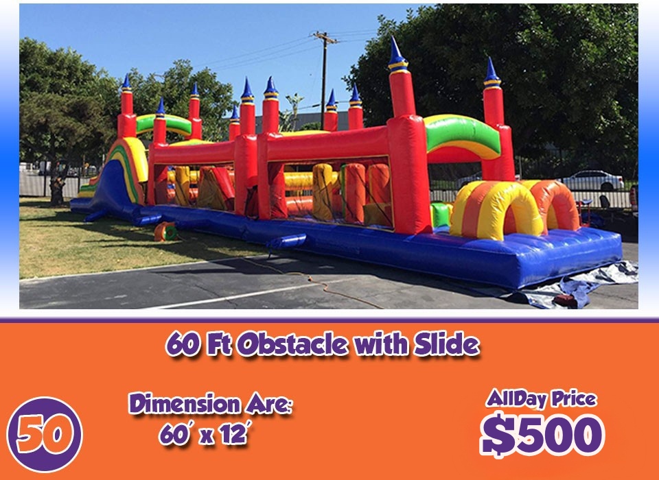 50 60 ft obstacle with slide