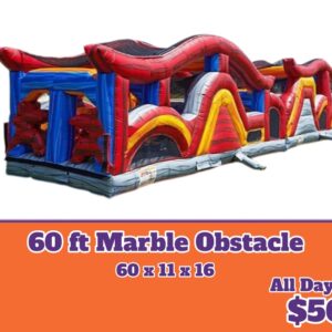 60 Ft Marble Obstacle Course