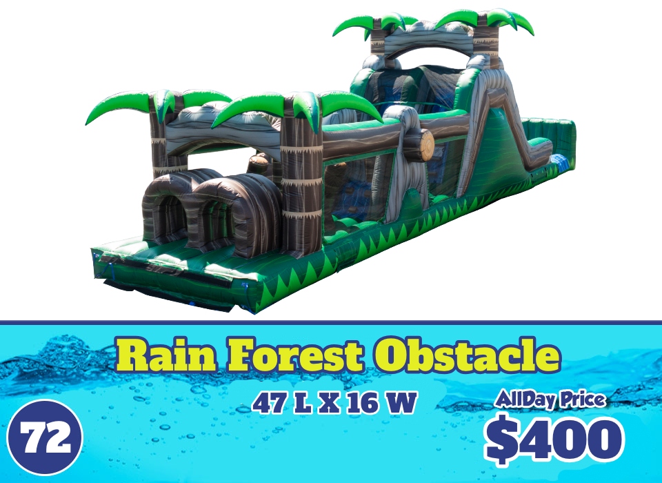 72 Rain Forest Obstacle rental