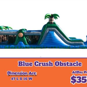 76 blue crush obstacle course rental