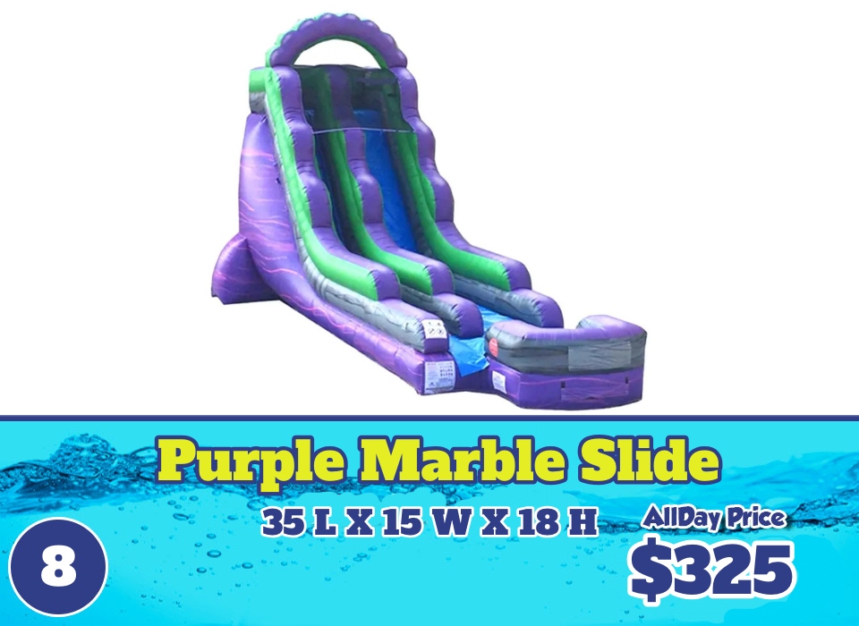 8 Purple Marble Waterslide rental