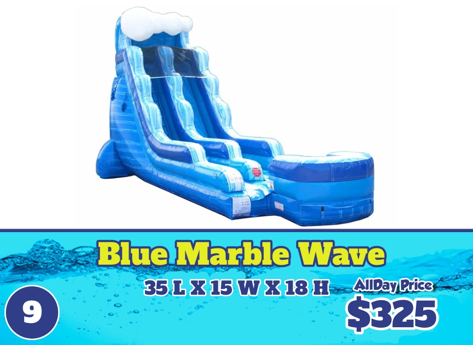 9 Blue Marble Wave Waterslide rental
