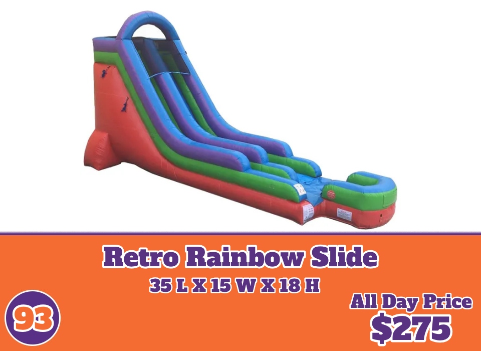 93 Retro Rainbow Slide