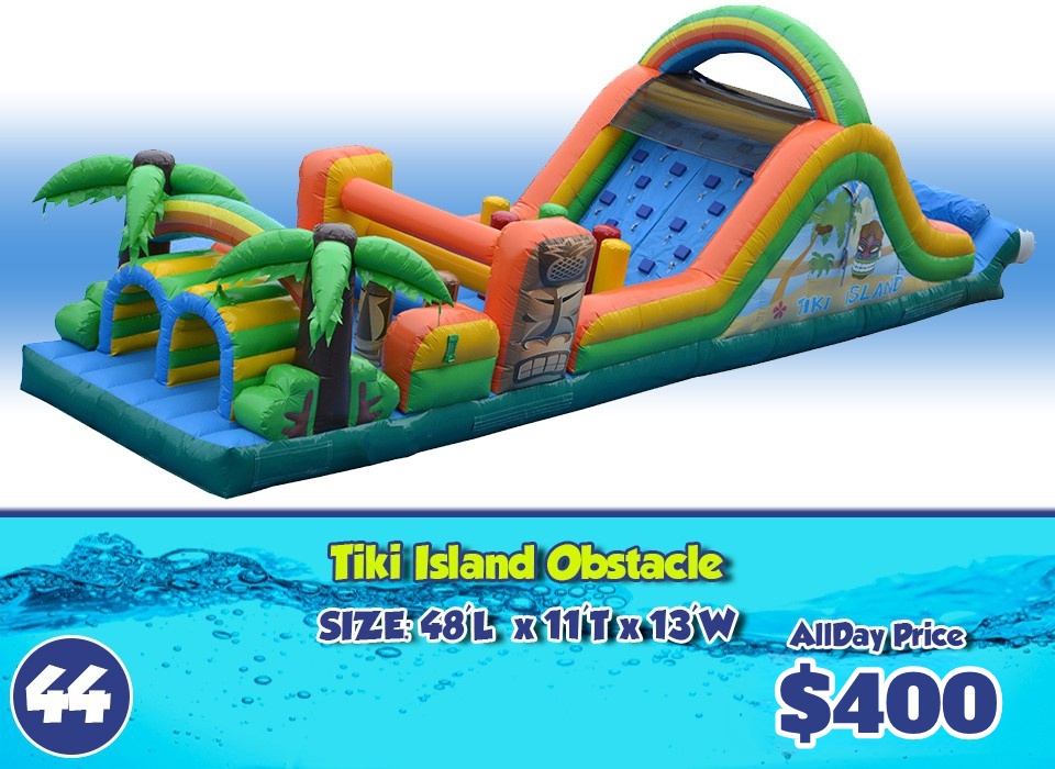 tiki island obstacle course