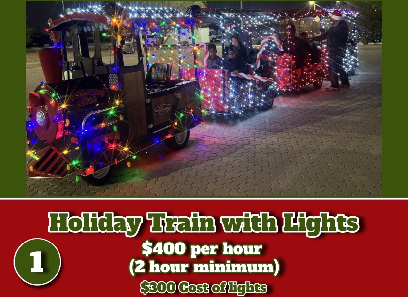 rent a holiday trains with lights