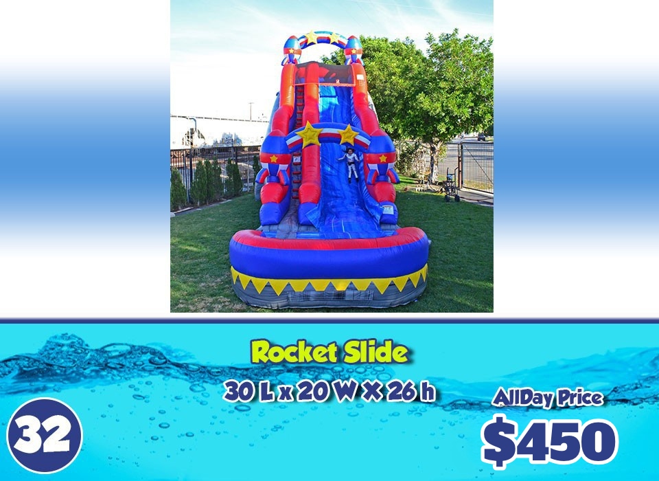 32 rocket slide inflatable