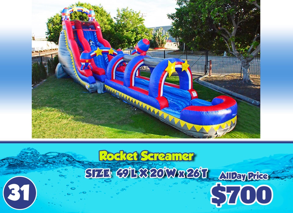 Rocket screamer slide rental