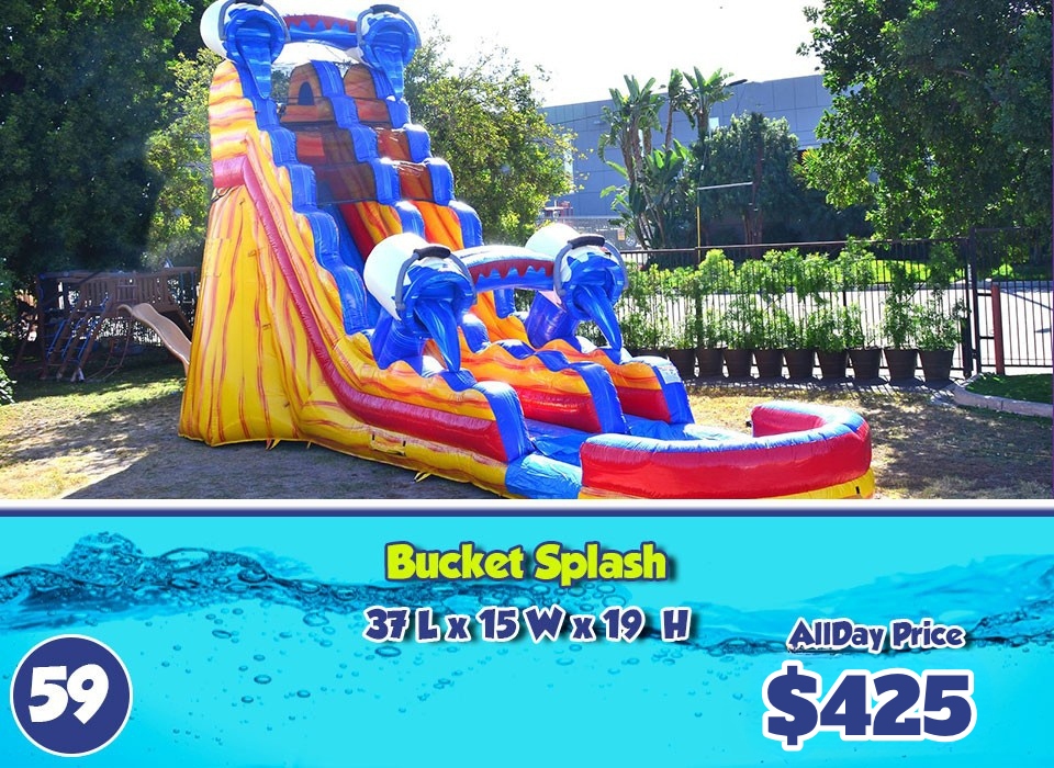 59 rent bucket splash waterslide