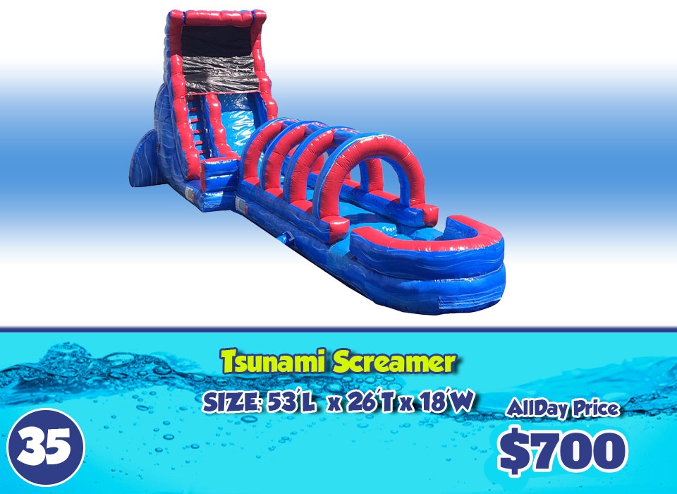tsunami screamer slide rental