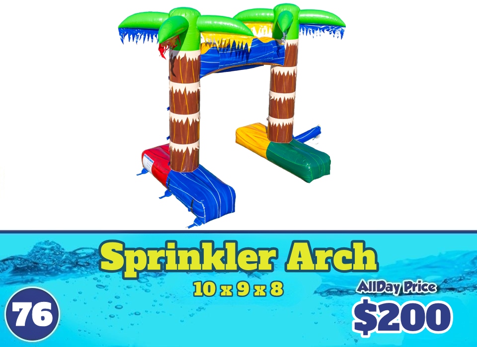 inflatable sprinkler arch for rent